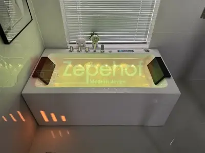 Wanna z hydromasażem LS-4420 150cmx75cmx58cm chromoterapia podgrzewacz