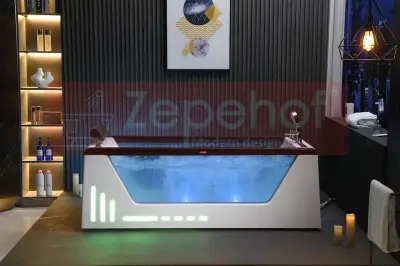 Wanna z hydromasażem BC-607 Weiß prostokątna 174cmx88cmx61cm +Ambiente z podgrzewaczem+pilot