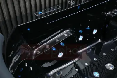 Czarna Wanna z hydromasażem EB-869 prostokątna 180cmx88cmx65cm MASAŻ DŁONI HIT!
