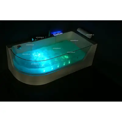 Wanna z hydromasażem CL-3133 prostokątna 170cmx80cmx59cm lewa