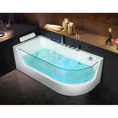 Wanna z hydromasażem CL-3133 prostokątna 170cmx80cmx59cm prawa