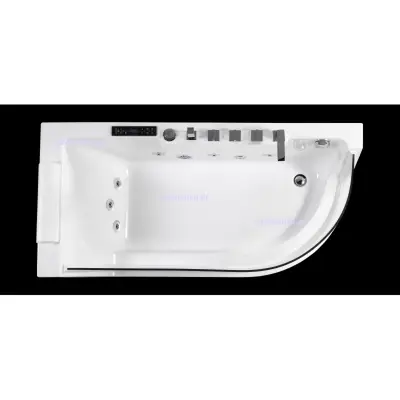 Wanna z hydromasażem C-3132 prostokątna 150cmx75cmx59cm prawa