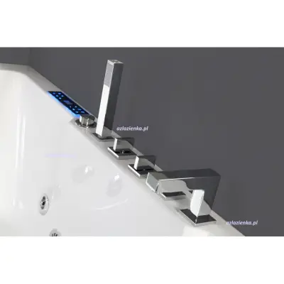 Wanna z hydromasażem C-3132 prostokątna 150cmx75cmx59cm prawa