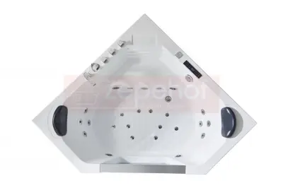 Wanna z hydromasażem LS-6025 narożna 150cmx150cmx59cm chromoterapia podgrzewacz
