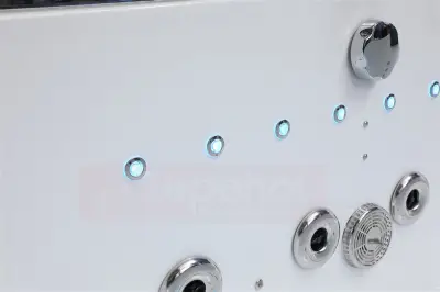 Wanna z hydromasażem EB-802 B prostokątna 150cmx75cmx60cm DYSZE OBROTOWE, PILOT