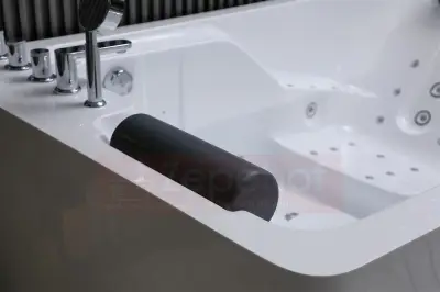 Wanna z hydromasażem K-700 dla 2-óch osób prostokątna 180cmx120cmx65cm DYSZE LEDOWE, PILOT
