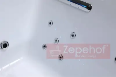 Wanna z hydromasażem EB-D873 LEWA prostokątna 185cmx120cmx65cm 2 DYSZE OBROTOWE, MASAŻ KARKU, WODOSPADY, PILOT