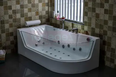 Wanna z hydromasażem CL-3133 prostokątna 170cmx80cmx59cm prawa