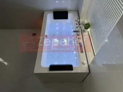 Wanna z hydromasażem LS-4420 150cmx75cmx58cm chromoterapia podgrzewacz