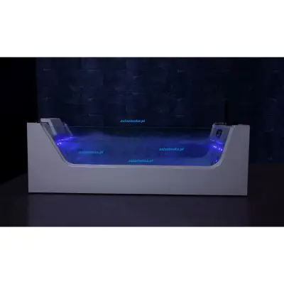 Wanna z hydromasażem C-3210 prostokątna 180cmx80cmx58cm+podgrzewacz