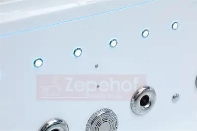 Wanna z hydromasażem BC-602 prostokątna 180cmx90cmx66cm DYSZE OBROTOWE, MASAŻ KARKU, WODOSPADY, PILOT