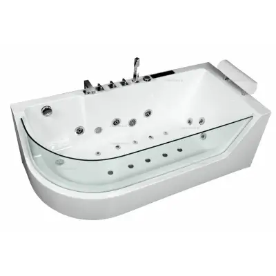 Wanna z hydromasażem CL-3132 prostokątna 150cmx75cmx59cm lewa