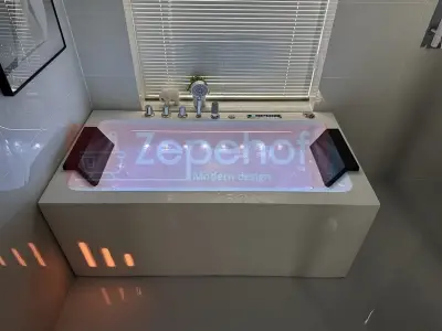Wanna z hydromasażem LS-4420 150cmx75cmx58cm chromoterapia podgrzewacz