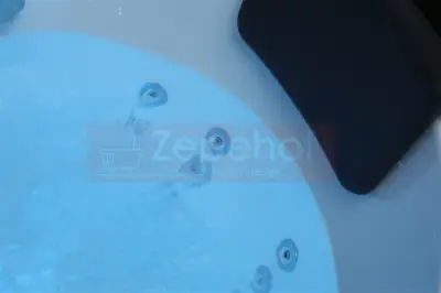 Wanna z hydromasażem EB-802 prostokątna 150cmx75cmx61cm DYSZE OBROTOWE, WODOSPADY, PILOT