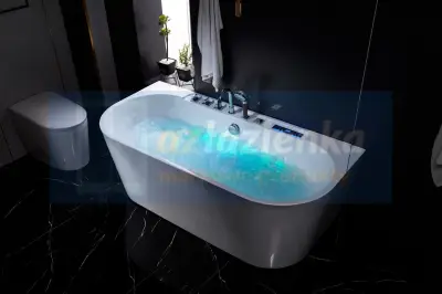 Wanna z hydromasażem LS-4450 150cmx75cmx58cm chromoterapia podgrzewacz