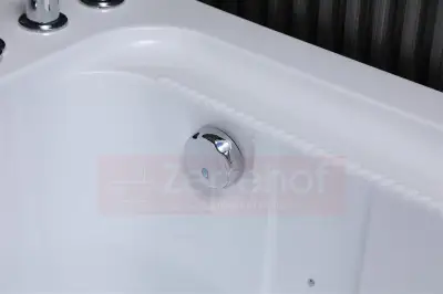 Wanna z hydromasażem K-700 dla 2-óch osób prostokątna 180cmx120cmx65cm DYSZE LEDOWE, PILOT