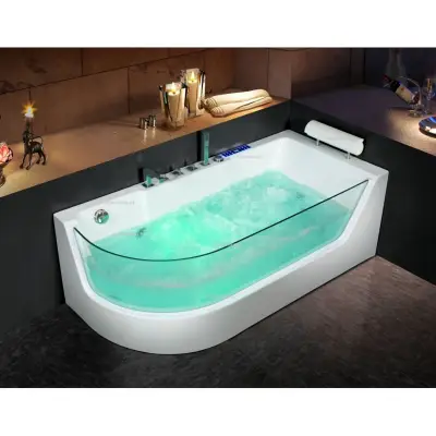 Wanna z hydromasażem CL-3132 prostokątna 150cmx75cmx59cm lewa