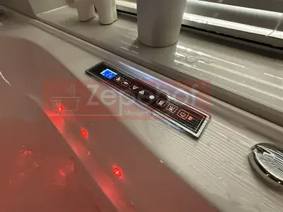 Wanna z hydromasażem LS-7001 PRAWA prostokątna 170cmx120cmx56cm 2-osobowa chromoterapia z podgrzewaczem