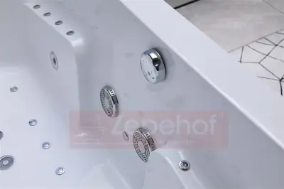 Wanna z hydromasażem EB-869 prostokątna 180cmx88cmx65cm DYSZE LEDOWE, PILOT