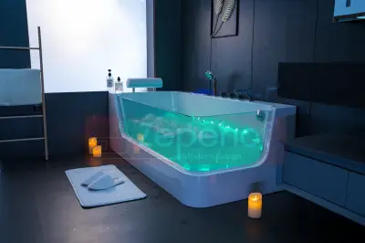 Wanna z hydromasażem C-503 PRAWA prostokątna 170cmx80cmx59cm