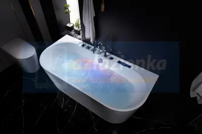 Wanna z hydromasażem LS-4450 150cmx75cmx58cm chromoterapia podgrzewacz