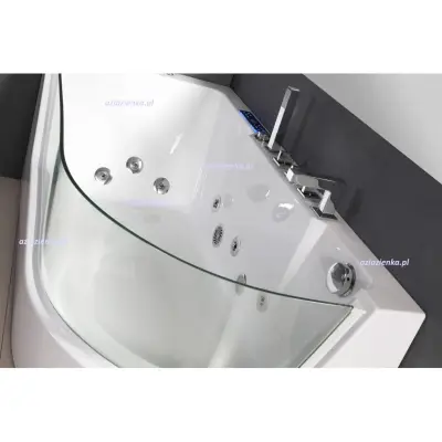 Wanna z hydromasażem C-3132 prostokątna 150cmx75cmx59cm prawa