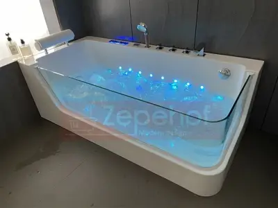 Wanna z hydromasażem C-503 PRAWA prostokątna 170cmx80cmx59cm