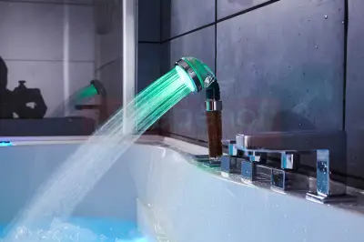 Wanna z hydromasażem LS-7001 LEWA prostokątna 170cmx120cmx56cm 2 osobowa chromoterapia z podgrzewaczem