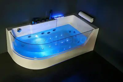 Wanna z hydromasażem CL-3133 prostokątna 170cmx80cmx59cm lewa