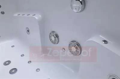 Wanna z hydromasażem EB-869 prostokątna 180cmx88cmx65cm DYSZE LEDOWE, PILOT