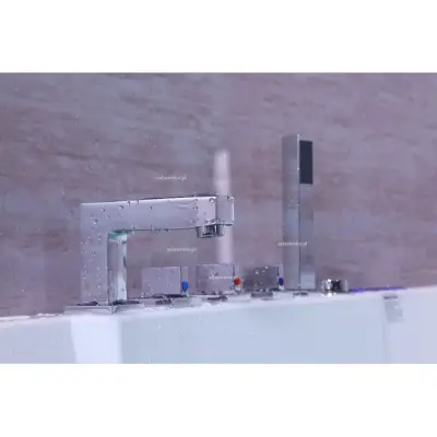 Wanna z hydromasażem CLF-3132 prostokątna 150cmx75cmx59cm lewa