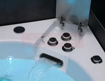 Wanna z hydromasażem EB-D025 narożna 140cmx140cmx60cm Ambiente z podgrzewaczem+pilot