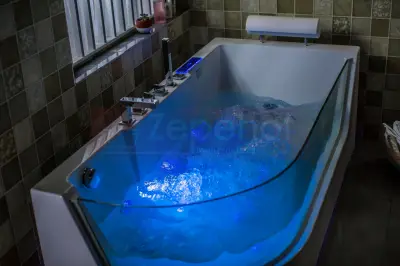Wanna z hydromasażem CL-3132 prostokątna 150cmx75cmx59cm lewa