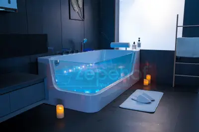 Wanna z hydromasażem C-503 LEWA prostokątna 170cmx80cmx59cm