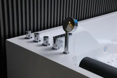 BATERIA ZAWÓR GŁOWICA DO WANNY Z HYDROMASAŻEM BATERII NAWANNOWEJ OTWOROWEJ