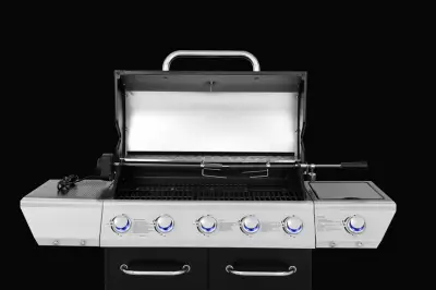 Grill gazowy Garmaz Premium Line 17,2kW 5+1 palników E70J61J25-SB pokrętła LED
