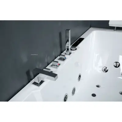 Wanna z hydromasażem CLF-3132 prostokątna 150cmx75cmx59cm lewa