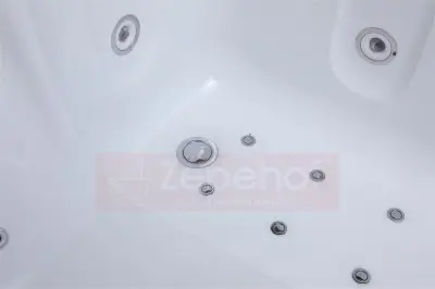 Wanna z hydromasażem K-700 dla 2-óch osób prostokątna 180cmx120cmx65cm DYSZE LEDOWE, PILOT