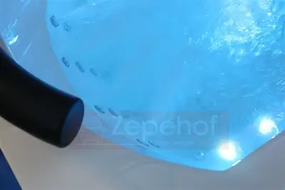 Wanna z hydromasażem EB-869 prostokątna 180cmx88cmx65cm DYSZE LEDOWE, PILOT