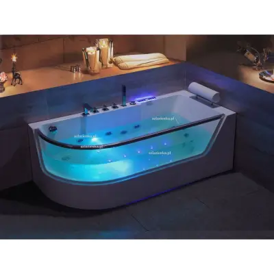 Wanna z hydromasażem CLF-3132 prostokątna 150cmx75cmx59cm lewa