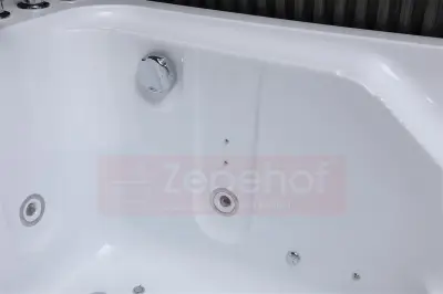 Wanna z hydromasażem K-700 dla 2-óch osób prostokątna 180cmx120cmx65cm DYSZE LEDOWE, PILOT