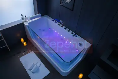Wanna z hydromasażem C-503 PRAWA prostokątna 170cmx80cmx59cm