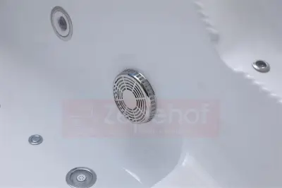 Wanna z hydromasażem K-700 dla 2-óch osób prostokątna 180cmx120cmx65cm DYSZE LEDOWE, PILOT