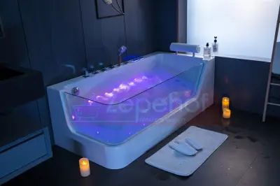 Wanna z hydromasażem C-503 LEWA prostokątna 170cmx80cmx59cm