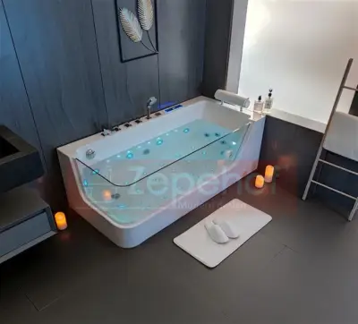 Wanna z hydromasażem C-503 LEWA prostokątna 170cmx80cmx59cm