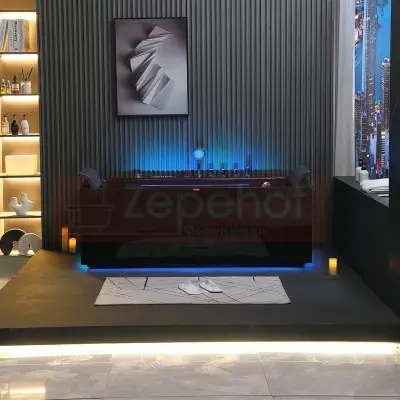 Czarna wanna z hydromasażem EBS-185 prostokątna 170cmx85cmx58cm DYSZE OBROTOWE, MASAŻ KARKU, WODOSPADY, PILOT