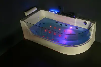 Wanna z hydromasażem CL-3133 prostokątna 170cmx80cmx59cm prawa