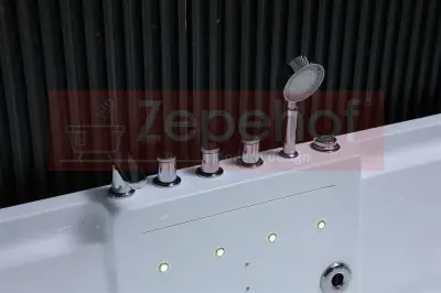 Wanna z hydromasażem EB-D628 R prostokątna 184cmx119cmx62cm 2+2 DYSZE OBROTOWE, MASAŻ KARKU, WODOSPAD, PILOT