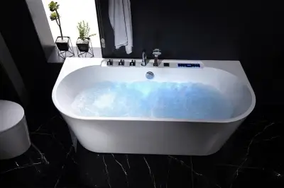 Wanna z hydromasażem LS-4450 150cmx75cmx58cm chromoterapia podgrzewacz