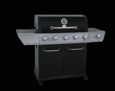 Grill gazowy Garmaz Premium Line 17,2kW 5+1 palników E70J61J25-SB pokrętła LED